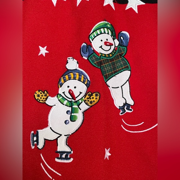WESTBOUND Snowman Christmas Holiday Vest Women’s Size XL - Picture 3 of 9